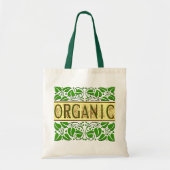 Biologische Groene Slogan Canvas tas (Voorkant)