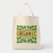 Biologische Groene Slogan Canvas tas (Voorkant)