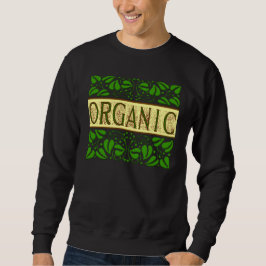 Biologische Groene Slogan met Bladeren Top