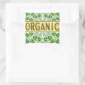 Biologische Groene Slogan Sticker (Tas)