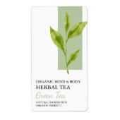 Biologische Groene Thee Kruidenthee Business Label (Voorkant)