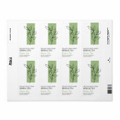 Biologische Groene Thee Kruidenthee Business Label (Full Sheet)