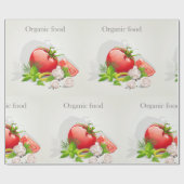 Biologische groenten cadeaupapier (Vlak)