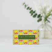 Biologische groenten en groenten visitekaartje (Staand voorkant)