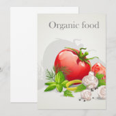 Biologische groenten kaart (Voorkant / Achterkant)