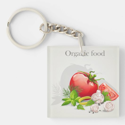 Biologische groenten sleutelhanger (Voorkant)