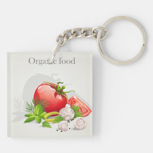 Biologische groenten sleutelhanger (Achterkant)