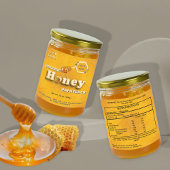 Biologische Honing Business Merk en Voedingsfeiten Labels
