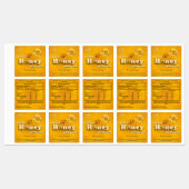 Biologische Honing Business Merk en Voedingsfeiten Labels (Vel)