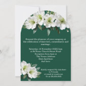 Biologische Huwelijk Azaleas Witte Bos Groene Bloe Kaart (Achterkant)