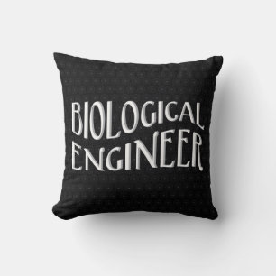 Biologische ingenieur tekst kussen