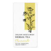 Biologische Kamille Kruiden Thee Business Label (Voorkant)