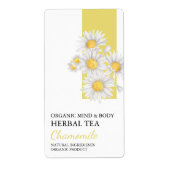 Biologische Kamille Kruiden Thee Business Label (Voorkant)