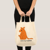 biologische kangoeroezak tote bag (Voorkant (product))