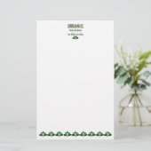 Biologische keuken Gezegde met eikels Stationery Briefpapier (Staand voorkant)