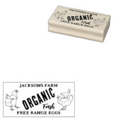 Biologische Kippen Eieren Zakelijk  Rubberstempel (Gestempeld)