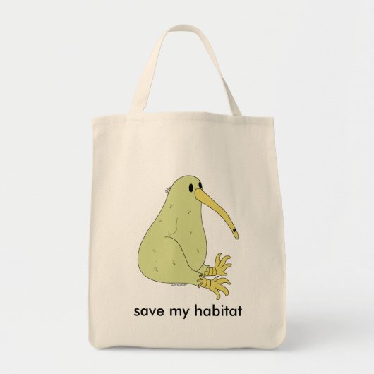 biologische kiwi - vogelkruidzak tote bag (Voorkant)