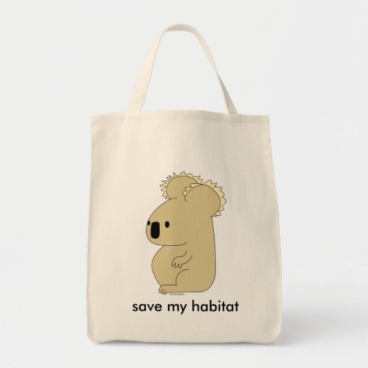 biologische koala kruidzak tote bag (Voorkant)