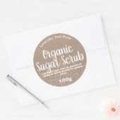 Biologische Kraft Mandala Suiker Scrub Ronde Sticker (Envelop)