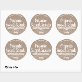 Biologische Kraft Mandala Suiker Scrub Ronde Sticker (Vel)