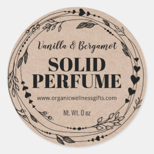Biologische Kraft Solid Perfume Labels