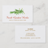 Biologische Kruiden Tuinman en Chef Catering Visitekaartje (Voorkant / Achterkant)