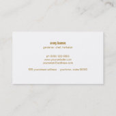 Biologische Kruiden Tuinman en Chef Catering Visitekaartje (Achterkant)