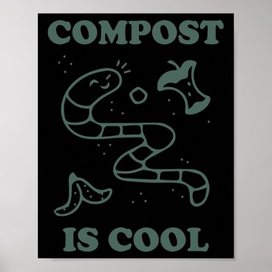 Biologische landbouw Composteren - Compost is een  Poster (Voorkant)