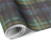 Biologische Landkleuren Donker geruit Cadeaupapier (Rol Hoek)