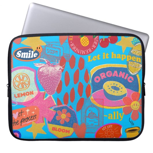 Biologische laptophoes laptop sleeve (Voorkant)