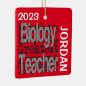 Biologische leraar Extraordinaire CUSTOM Keramisch Ornament (Rechts)