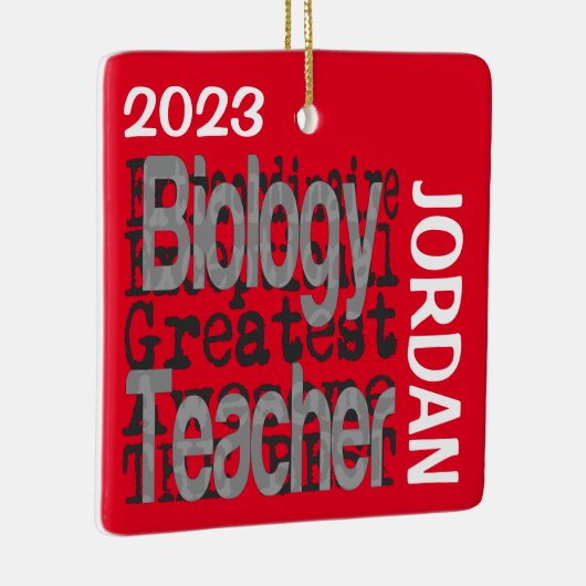 Biologische leraar Extraordinaire CUSTOM Keramisch Ornament (Rechts)