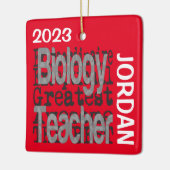 Biologische leraar Extraordinaire CUSTOM Keramisch Ornament (Links)