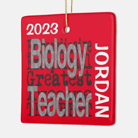 Biologische leraar Extraordinaire CUSTOM Keramisch Ornament (Links)