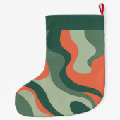 Biologische lijn Abstracte kunst - 1 foto Jade Tan Grote Kerstsok (Achterkant)