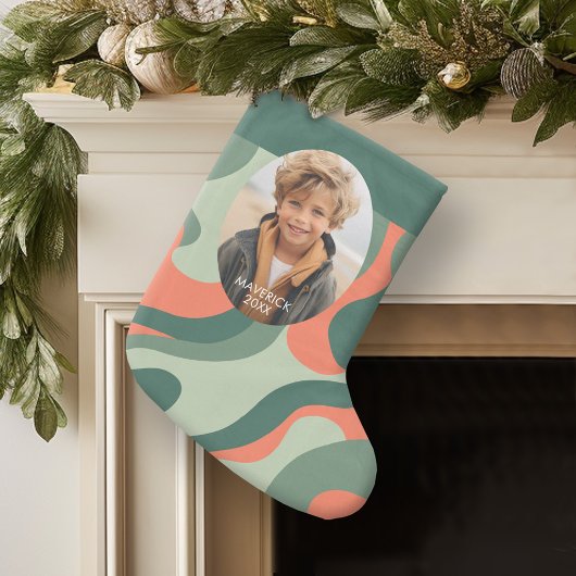 Biologische lijn Abstracte kunst - 1 foto Jade Tan Grote Kerstsok