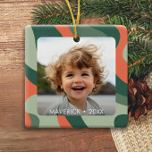 Biologische lijn Abstracte kunst - 1 foto Jade Tan Keramisch Ornament