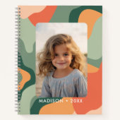 Biologische lijn Abstracte kunst - 1 foto Jade Tan Notitieboek (Voorkant)