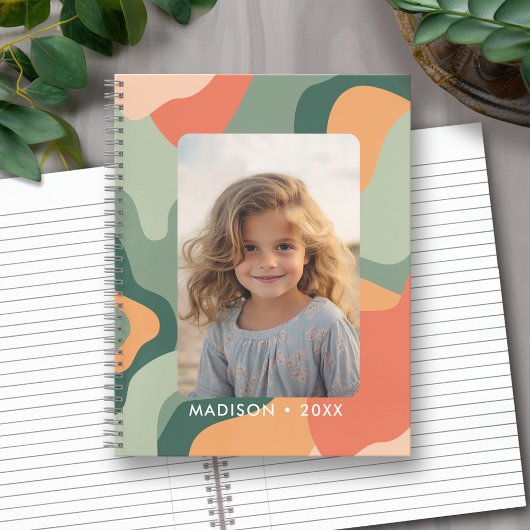 Biologische lijn Abstracte kunst - 1 foto Jade Tan Notitieboek