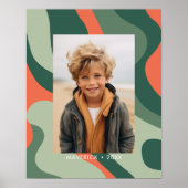 Biologische lijn Abstracte kunst - 1 foto Jade Tan Poster (Voorkant)