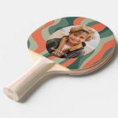 Biologische lijn Abstracte kunst - 1 foto Jade Tan Tafeltennisbatje (Voorkant Gekanteld)