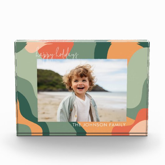 Biologische lijn Abstracte kunst - Jade Coral 1 Fotoblokken (Voorkant)