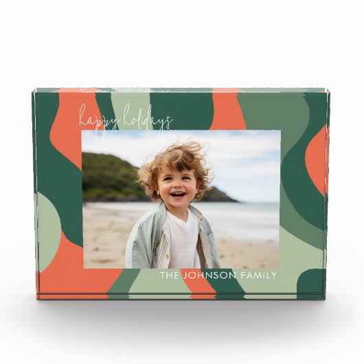 Biologische lijn Abstracte kunst - Jade Coral 1 Fotoblokken (Voorkant)