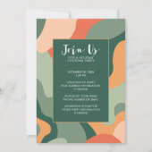 Biologische lijn Abstracte kunst - Jade Coral Vaka Kaart (Voorkant)