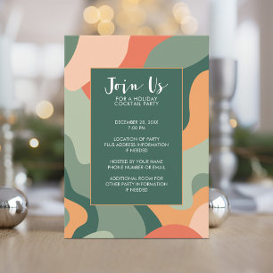 Biologische lijn Abstracte kunst - Jade Coral Vaka Kaart