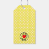 Biologische Limoncello Likeurfles Hang Label | Cadeaulabel (Achterkant)