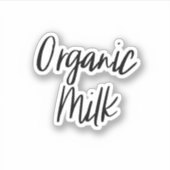Biologische melkopslag Sticker (Voorkant)