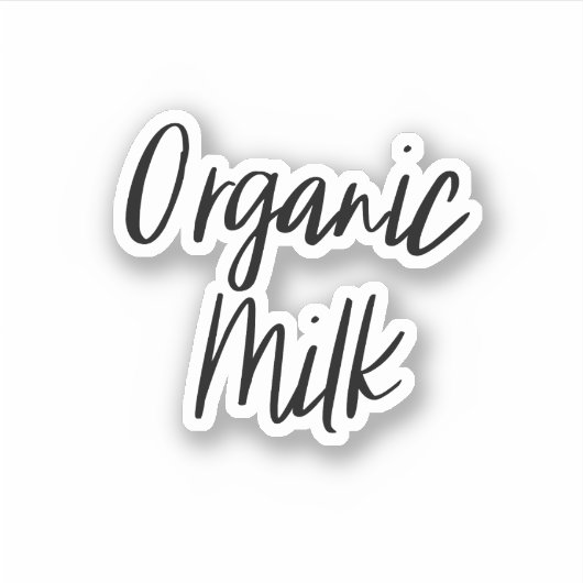 Biologische melkopslag Sticker (Voorkant)