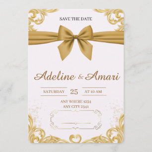 Biologische moderne Save the Date kaart