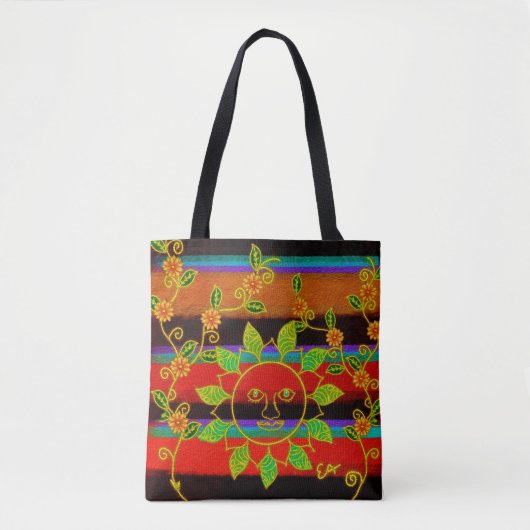 Biologische Moeder Natuur Vreugde Tote Bag (Voorkant)